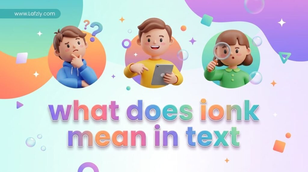 what does ionk mean in text