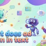what does ad mean in text