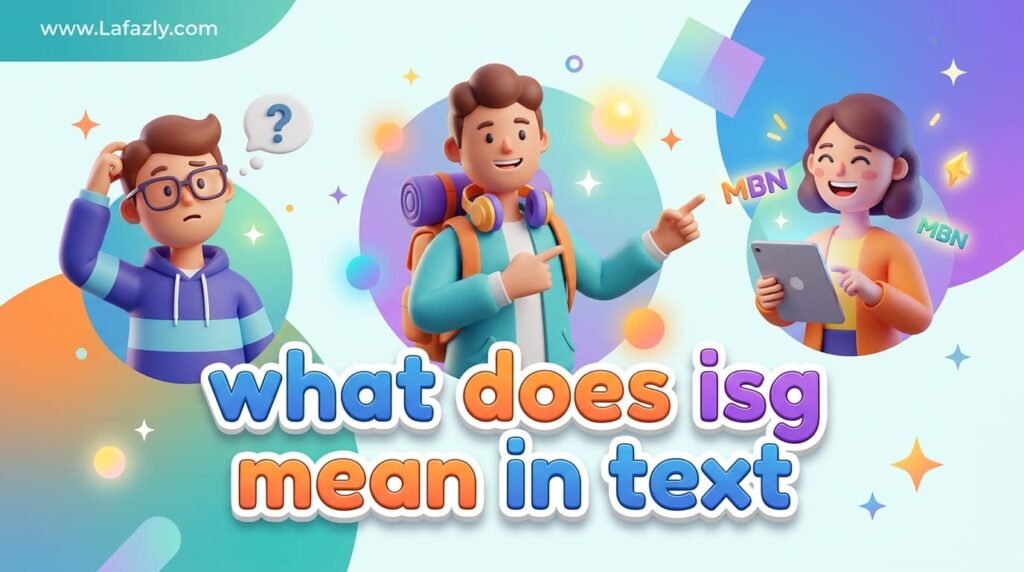 what does isg mean in text