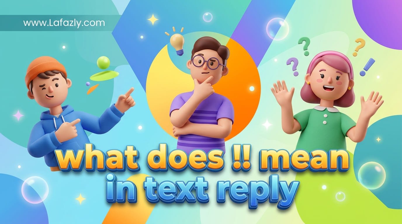 what does !! mean in text reply
